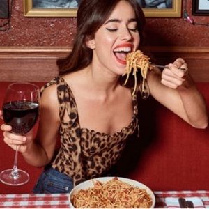 Reformation Blanca Leopard Top